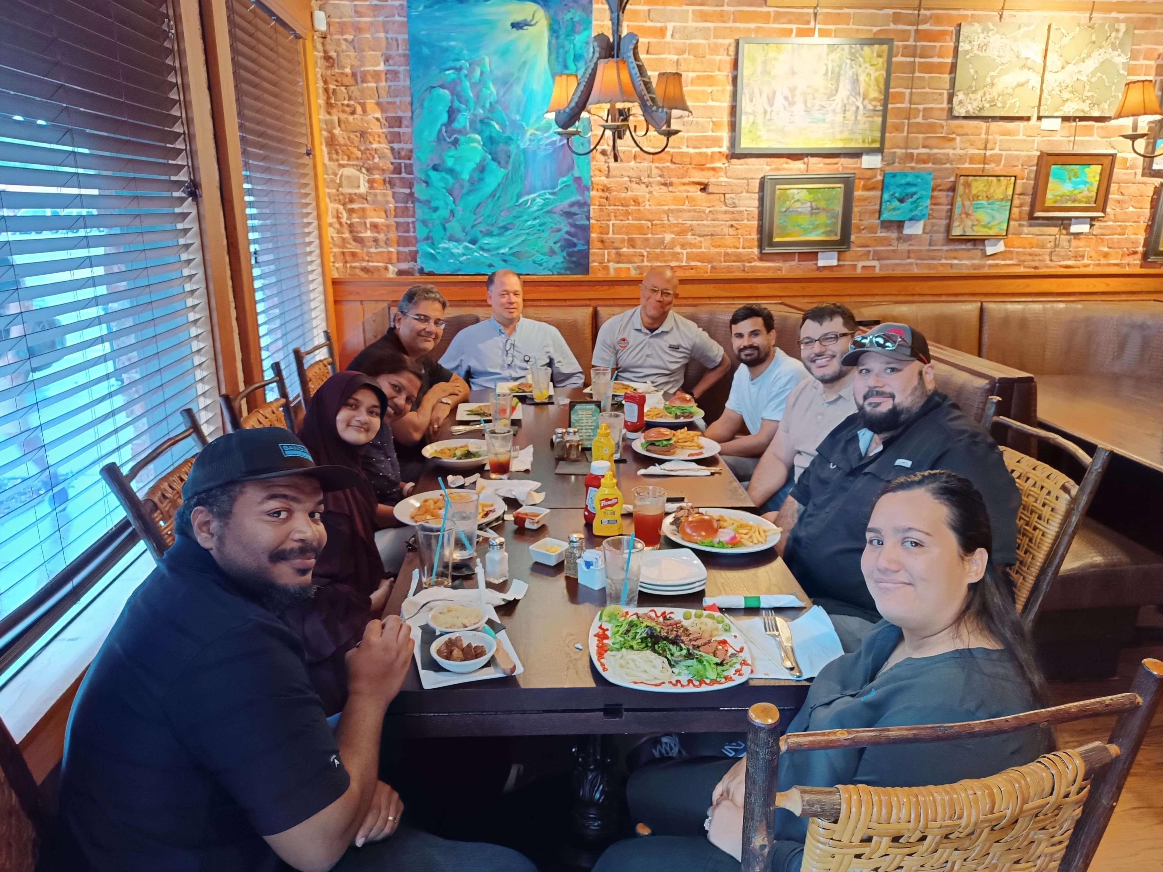 Farewell Lunch at the end of the internship